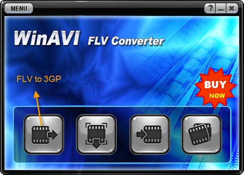 WinAVI flv 変換で3gpにflvをインポートする - スクリーンショット